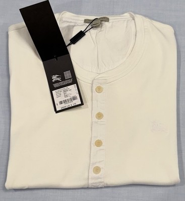 Burberry Brit Melleswood Men s Short Sleeve Henley Shirt   Size M   NWT