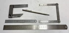 Vintage Rabone Chesterman Steel Rules, Folding Rule, Scriber, Engineers Square