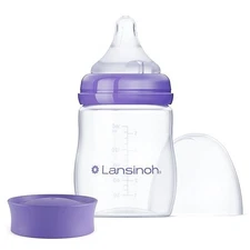 Lansinoh Anti-Colic Baby Bottles 5 Oz 1 Count Includes Small Flow Nipples