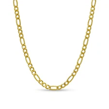 VFK Italian Solid 14K Gold Figaro Chain Necklace – Classic 2mm Design