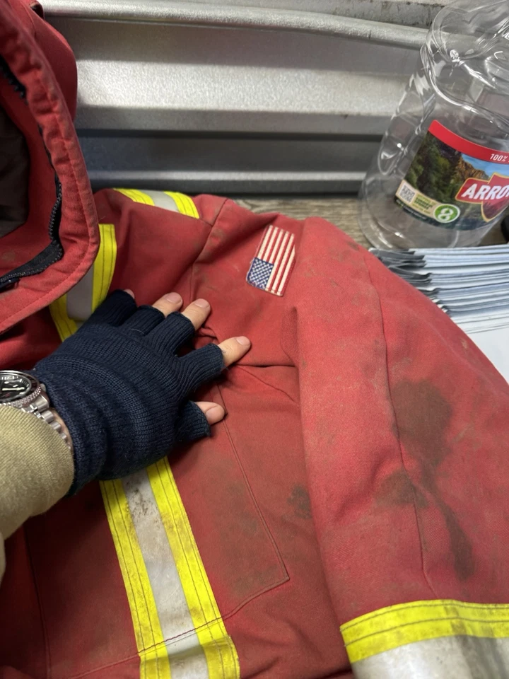 Mens 2XL 3XL 50 Actionwest FR Canada Insulated Parka Hooded Red Coat - Image 4 of 4