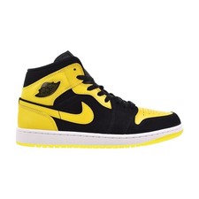 Jordan 1 Mid SE Men's Shoes Black/Varsity Maize-White HJ6654-071