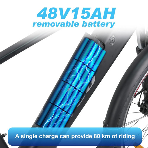 TTGO M310 500W Mittelmotor Elektrofahrrad 48V 15AH 27.5 Zoll E-Citybike 100KM - Bild 8 von 15