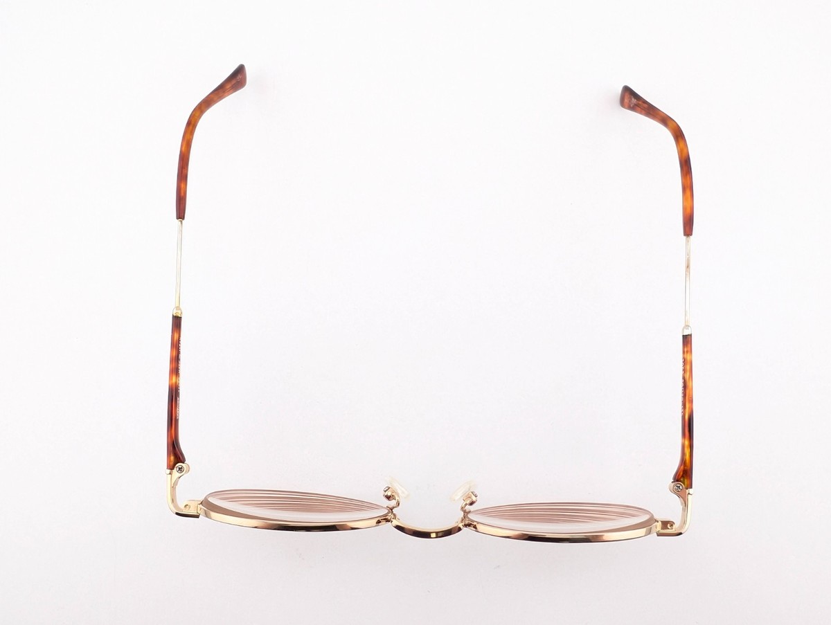 Matsuda Eyeglasses, Frames Only, 3052 Gold, 50-20-135, 22K GP