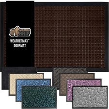 Durable Weatherproof Doormat Heavy Duty Rubber Backing High Traffic Use
