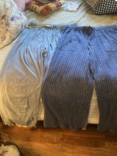 NWOT 2 Women  s Knit Lounge/Pajama Pants Blue XL 36 Waist
