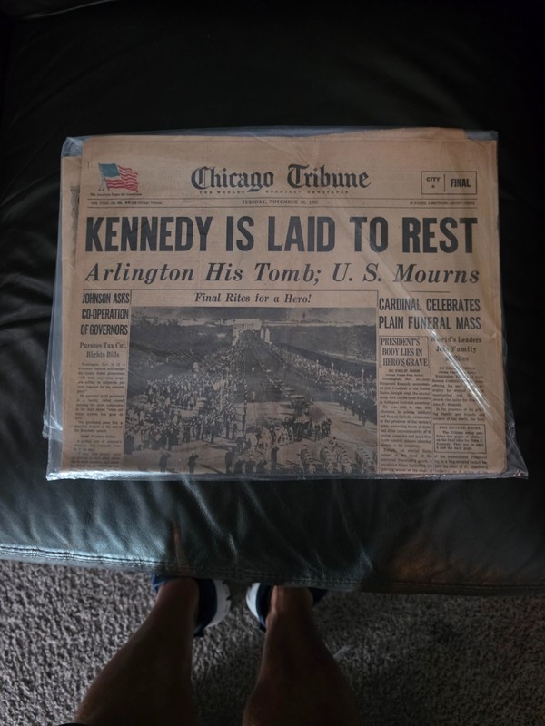 vintage JFK laid to rest Chicago Tribune