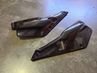 KAWASAKI KLR650 87-07 BLACK PLASTIC MOTORCYCLE SIDE PANELS PAIR