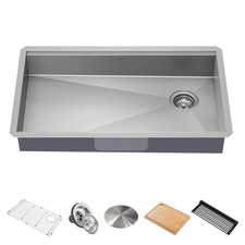 Kraus KWU110-32/5.5 Kore Accessible 32  Undermount Single Bowl - Stainless Steel
