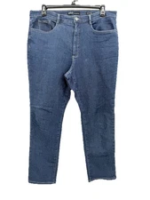 French Dressing Jeans  FDJ Suzanna Size 18 Cotton Blend Straight Med Wash