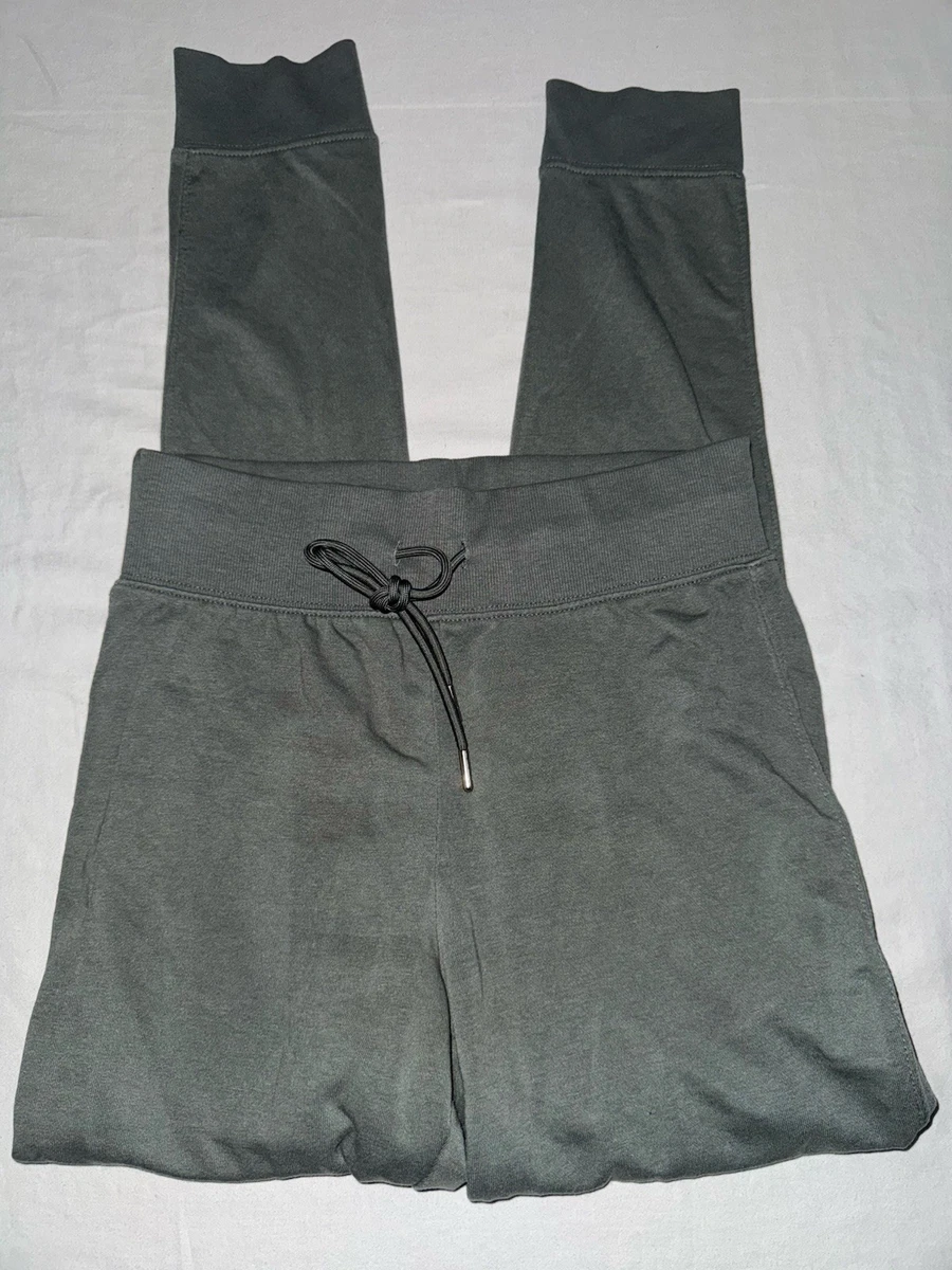 Pantalones de chándal H&M Basics para mujer pequeños verdes cintura alta informales elásticos ¡NUEVOS SIN ETIQUETAS!