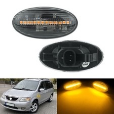 2x Led Seitenblinker Schwarz Blinkerleuchte für Mazda 2 DE, DH BJ. 2003-2015