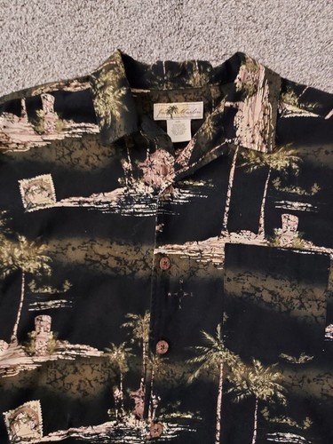 Vintage Joe Marlin Hawaiian Tropical Button Up Shirt 2XL Short Sleeve - Picture 2 of 12