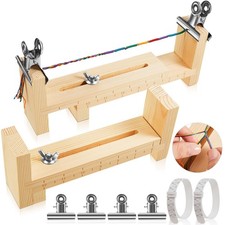 2 Pcs Wood Bracelet Jig, Adjustable Paracord Jig Bracelet Maker with 4 Clamp ...