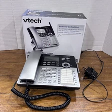 Vtech 4 Line Small Business System Accessory Deskset CM18245 W Box