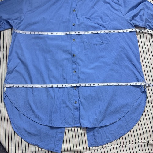 Camisa informal Free People azul cielo - Imagen 8 de 19