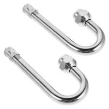 2 Pcs Valve Stem Extension Tube Extenders Motorcycle Metal Stems