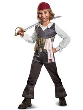 Pirates of the Caribbean 5: Captain Jack Classic Boys Costume