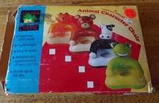 Childs Blow up Bear Chair Animal Character holds up to 130 new in package