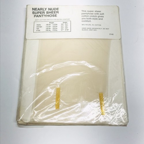 New Nearly Nude Sheer Pantyhose Off White Average 5’3-5’6 For 115-135lbs - Imagen 3 de 5