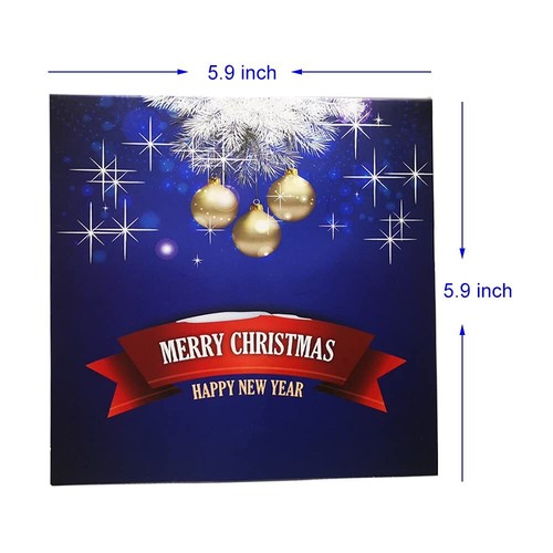 3D Pop Up Merry Christmas Cards Set Greeting Handmade Holiday Xmas