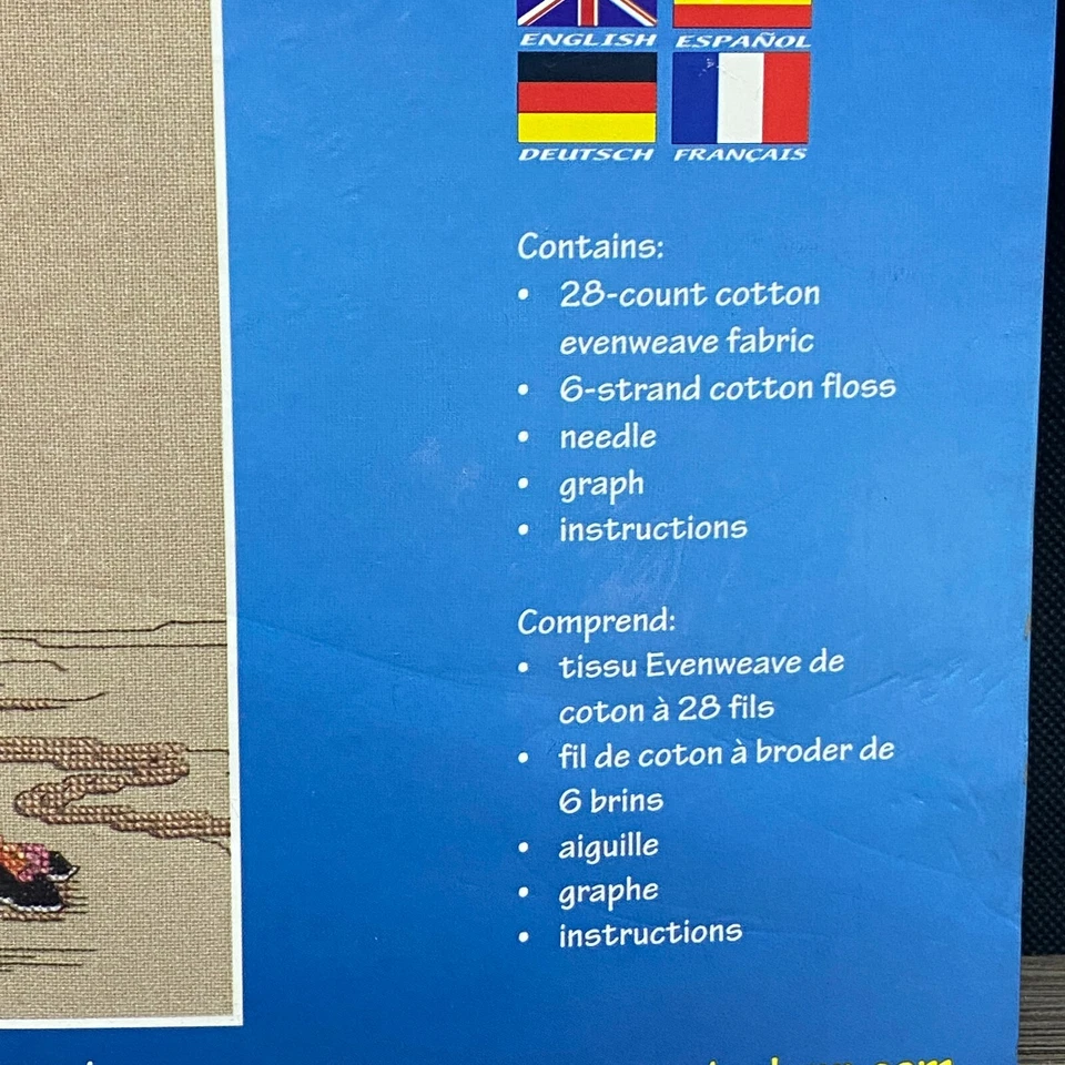 Kit de punto de cruz contado "Geisha" de Janlynn - Kit diseñado por Nancy Rossi 2002 Foto 4 de 4