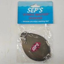 Seps Strike Master Dodger Polished Brass Trolling Blade Fishing Lure