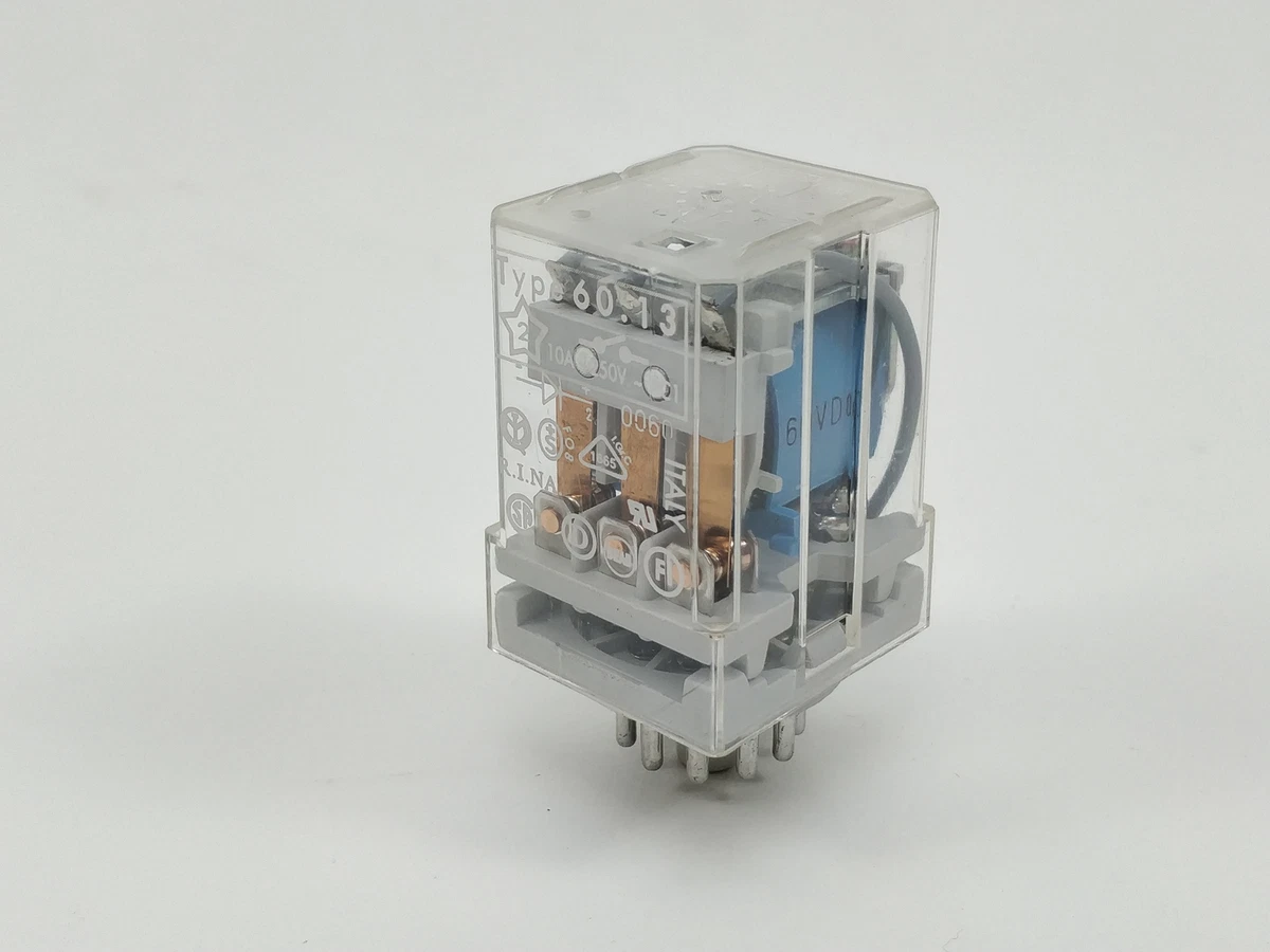 Relais Finder 66 230V DPST 50A - Bobine 230V, Contacts Enfichables, Pour Automatismes Industriels