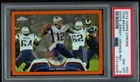 2013 TOPPS CHROME TOM BRADY #50 PSA 8 ORANGE REFRACTOR LOW POP Patriots Champs