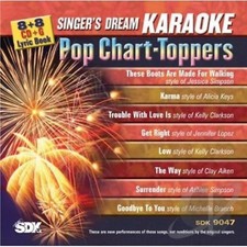 Singer's Dream Karaoke CD G SDK9047 - Pop Chart-Toppers