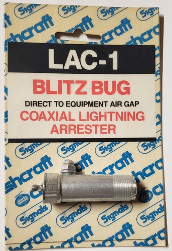 HAM RADIO ANTENNA CUSHCRAFT LAC-1 BLITZ BUG COAXIAL LIGHTNING ARRESTOR ARRESTER eBay image