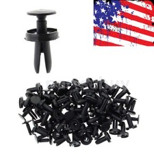 50pcs 8mm Hole Clips Plastic Push Type Rivet ...