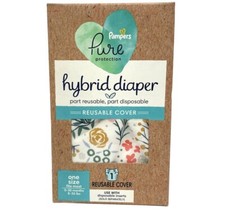 Pampers Pure Hybrid Reusable Cloth Diaper Cover, One Size - Full Floral