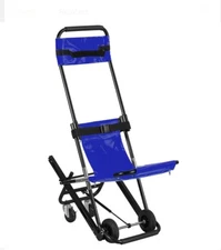LOSCHEN Blue Manual Lift Stair Chair, Folding Chair,Portable Folding Stair Chair