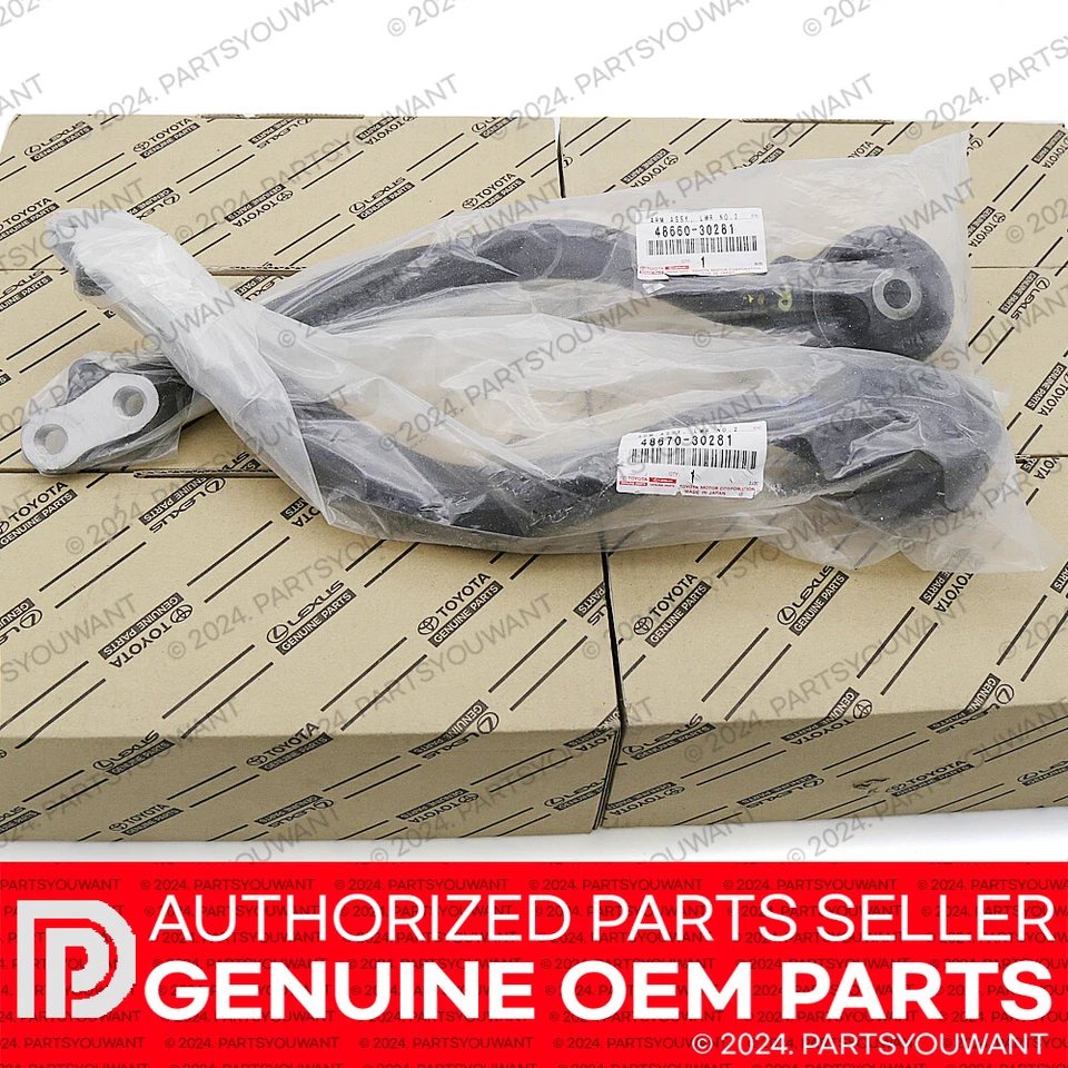 GENUINE Lexus GS300 GS400 GS430 OEM Left + Right Front Lower Suspension Arm SET - Image 2 of 4