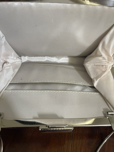 Frizione/borsa vintage argento metallizzato occasioni speciali. - Foto 4 di 4