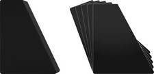 30 10" Record Bin Divider Cards - Sloped 10-1/4"x11-1/2" Black Standard 40mil
