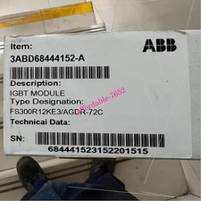 New & Genuine ABB FS300R12KE3/AGDR-72C Drive Board + IGBT Board DHL or FedEx