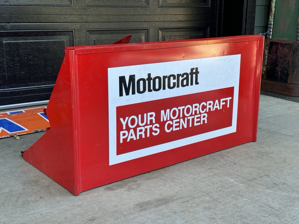 Ford Motorcraft Parts Center Display Rack Sign Vintage Autolite | eBay