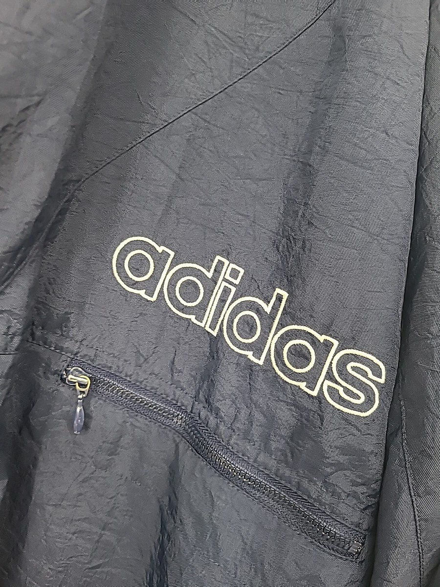 Vintage 90s Adidas Classic Big Trefoil Logo Hooded Jacket Vintage 90s Adidas Classic Big Trefoil Logo Hooded Jacket