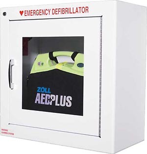 Zoll AED Defibrillator Metal Wall Cabinet with Alarm