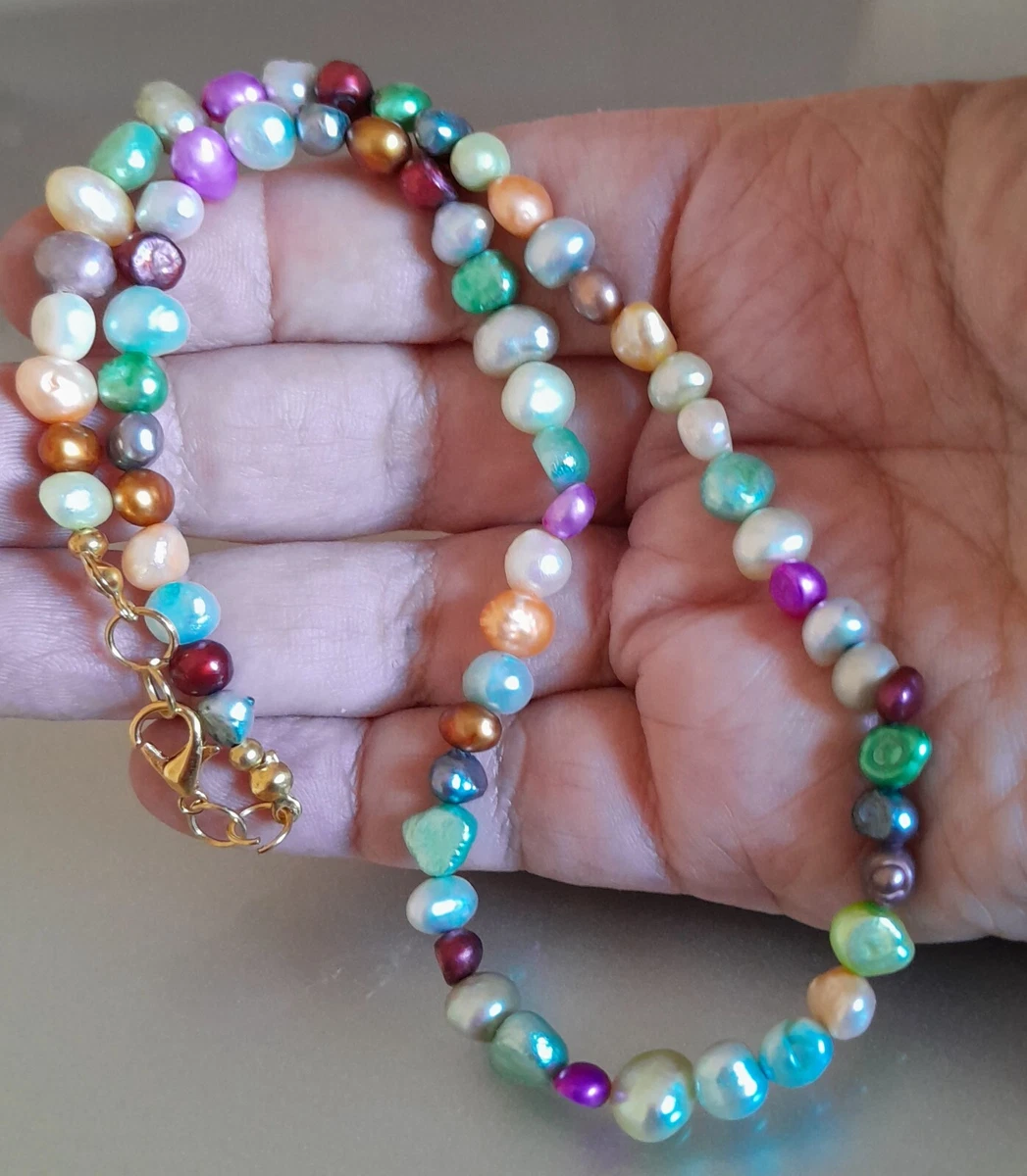 classica collana di perle barocche bianche del Mare del Sud