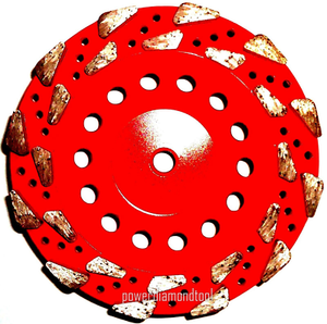 2PK-7/" New Design #18//20 Grit Powerful Diamond Cup Wheel 4 Hard Concrete-BEST