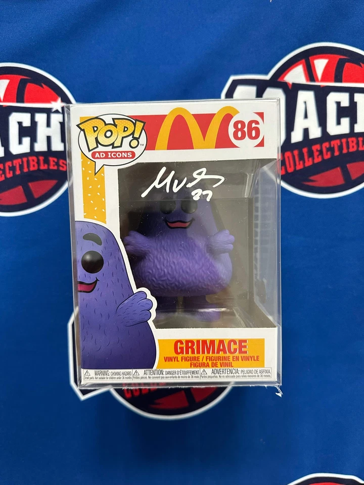 COACH'S COLLECTIBLES Mark Vientos Autographed Grimace Funko Pop (Beckett)