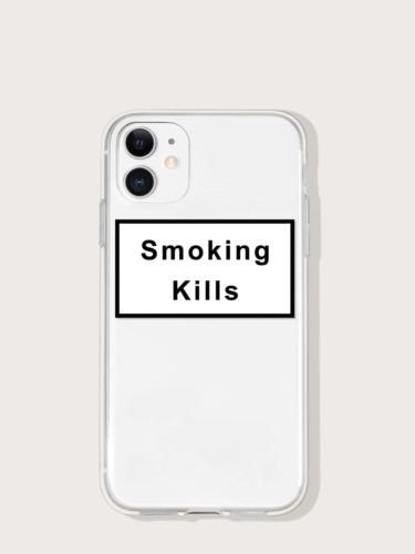 Smoking Kills Funny Letter Slogan Phone Case For iphone 11 12 13 14 Pro MAX  XR 7 | eBay