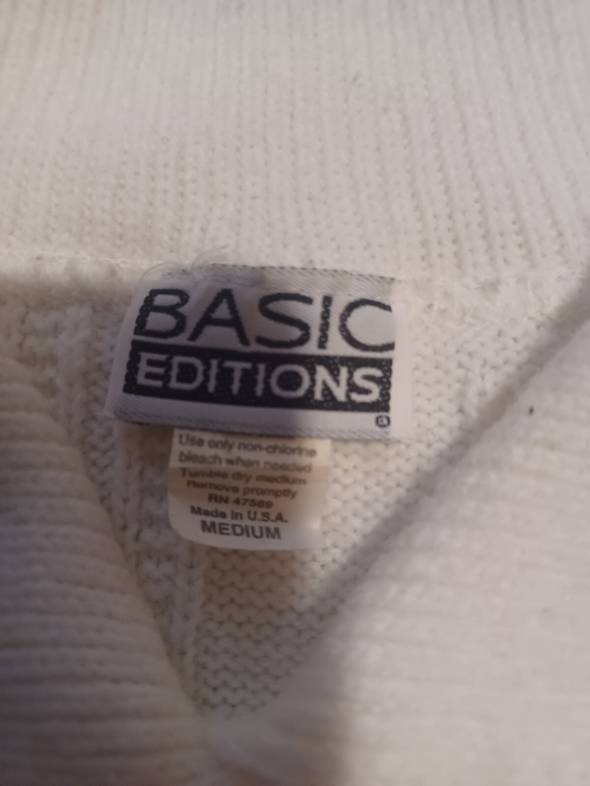 vintage basic editions womens medium sweater - image 2