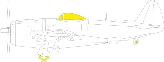Eduard Accessories EX997 - 1:48 P-47D-25 - New