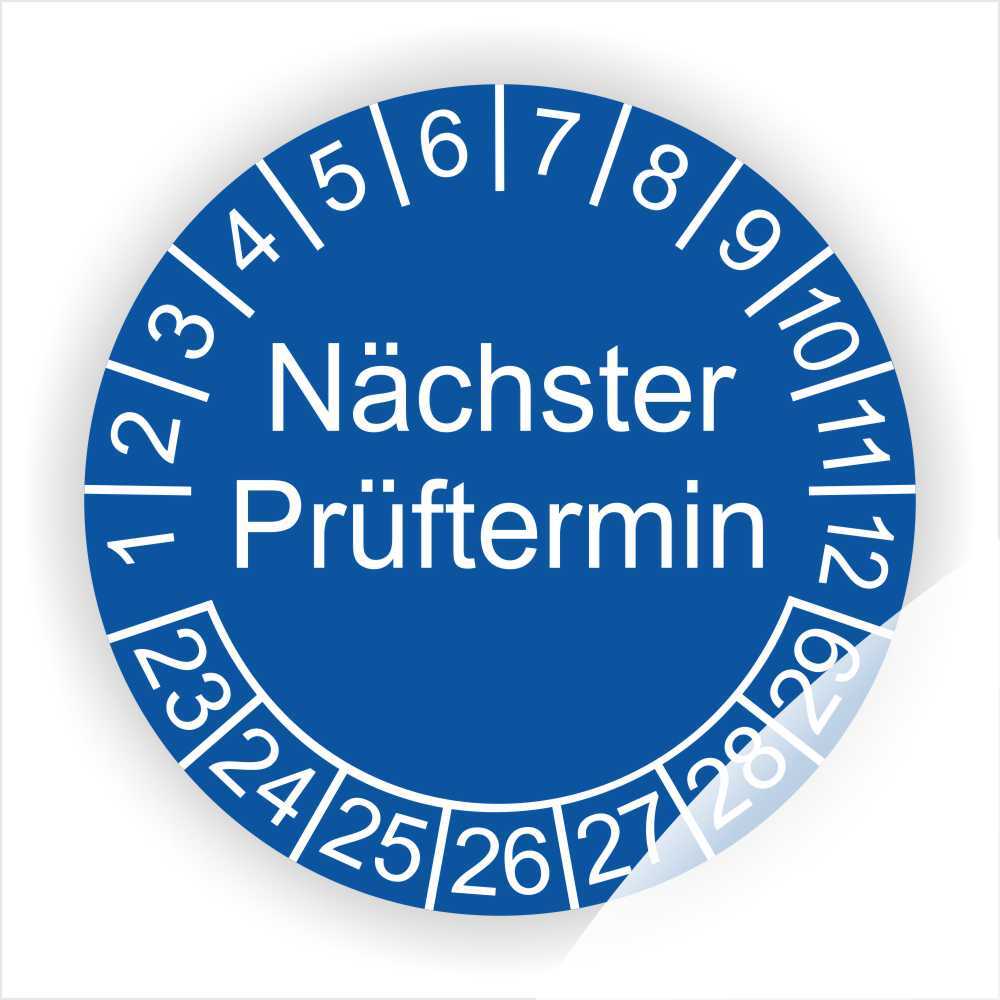 Prüfplaketten Für Nächste Wartung – DIN DGUV BGV TRBS, 20–50 Mm, Von LABELMASTER