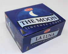 The Moon Incense Cones: Bulk Lot 12 Packs of 10 Cones, 120 Total! HEM BRAND