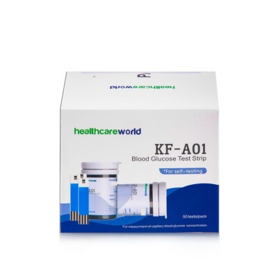 Blutzuckerteststreifen und Twist Lanzetten für KF-A06 Glucometer (je 100)
